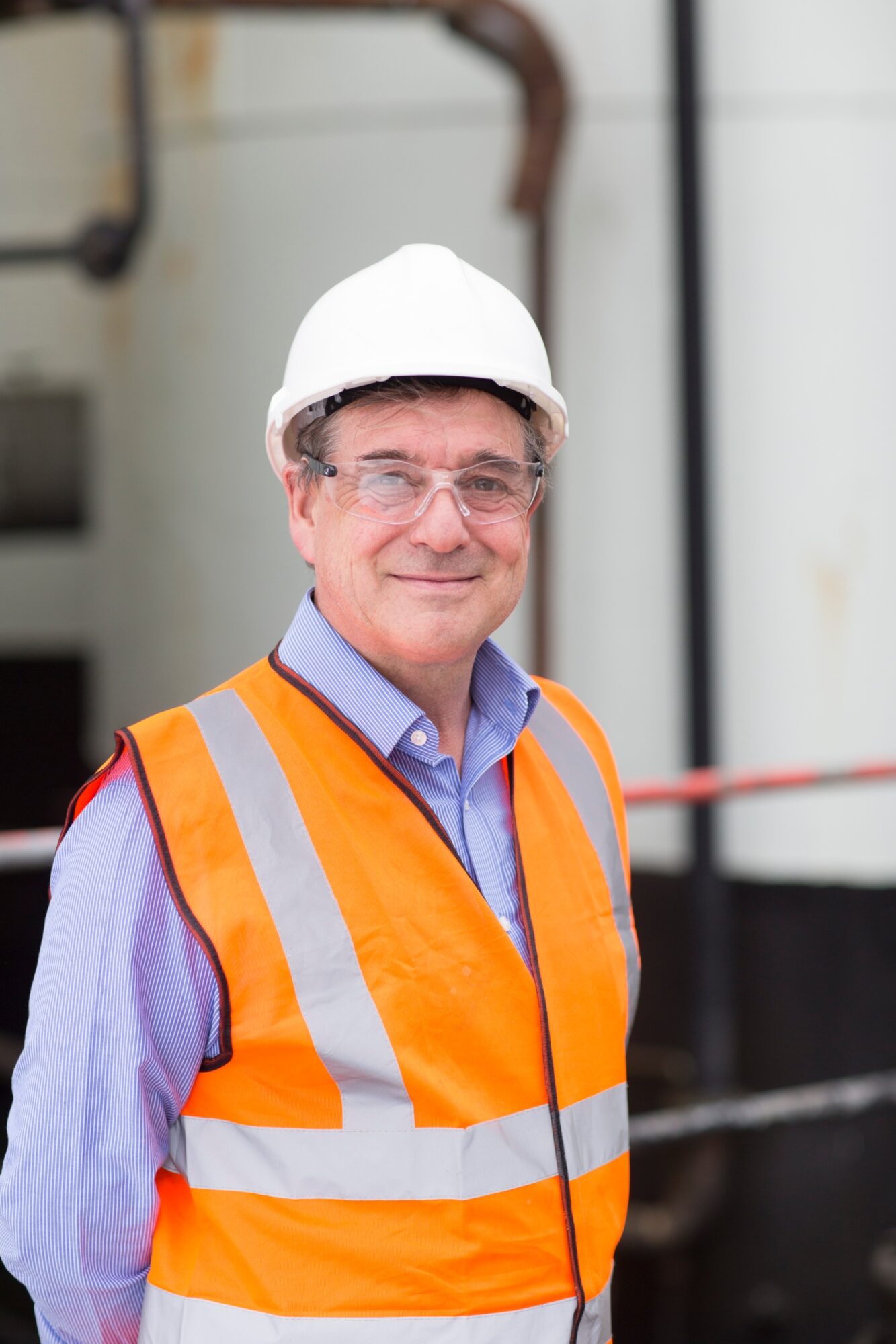 Managing Director Neil Richards with full PPE